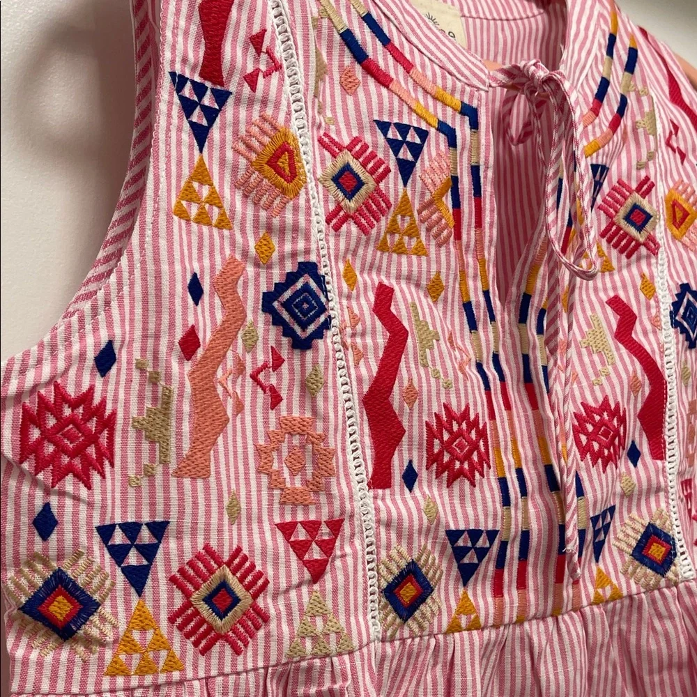 NWT Umgee Embroidered Bohemian Dress - Picture 2 of 6